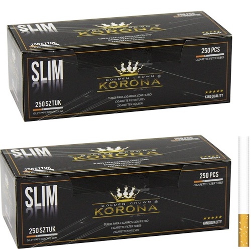 Гильзы с фильтром KORONA Slim Black (250 шт.)