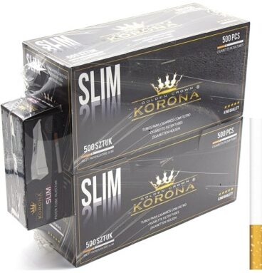 Комплект KORONA гильзы Slim 500 шт. и машинка для набивки гильз